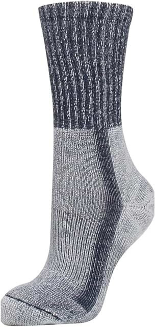 Men's Light Hiker Crew Socks, 3 Pairs, Navy/Heather