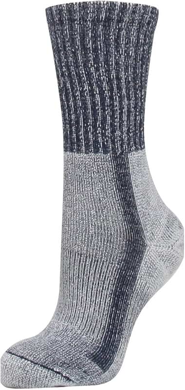 Men's Light Hiker Crew Socks, 3 Pairs, Navy/Heather