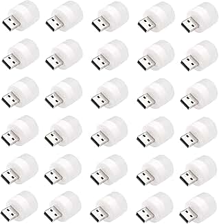 Set of 30 Mini USB Night Lights in 5 Colors
