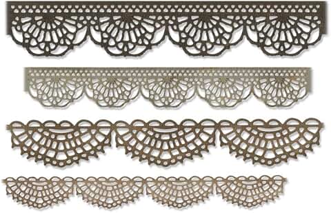 Multi Color Thinlits Die Set for Crochet, 4 Pack