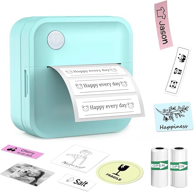 Portable Bluetooth Thermal Label Maker for Home and Office