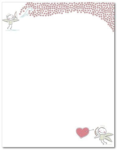 Heart of Love Stationery Paper, 80 Sheets