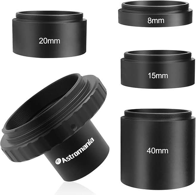 Astronomical T2-Extension Tube Kit for Cameras and Eyepieces