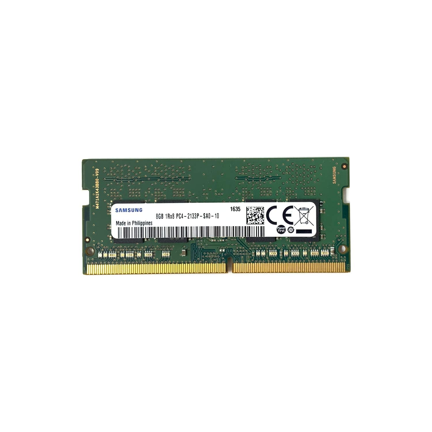 M471A1K43BB0-CPB 8GB PC4-17000 DDR4-2133MHz Non-ECC Unbuffered CL15 260-Pin SoDimm 1.2V Single Rank Memory Module - OEM