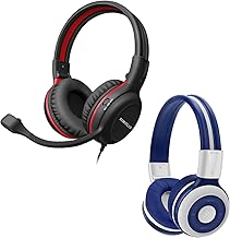 Kids Headphones, Wireless/Wired with Mic, Safe Volume Limit, Share Port, Foldable