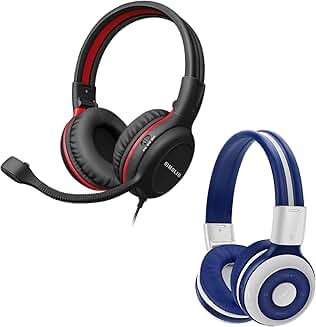 Kids Headphones, Wireless/Wired with Mic, Safe Volume Limit, Share Port, Foldable