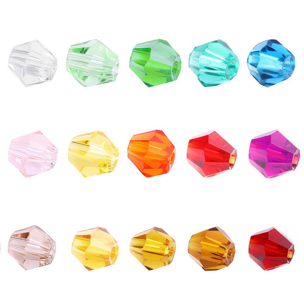 4mm Bicone Faceted Crystal Beads for Jewelry Making Wholesale 1500pcs