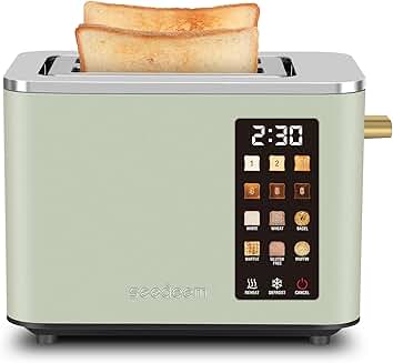 2-Slice Touch Screen Toaster with 6 Shade Settings