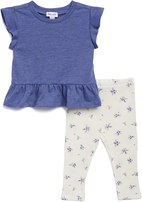 Baby Girls Floral Leggings and Top Set