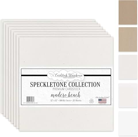 Beach Sand 12x12 Cardstock, 25 Sheets, 100 lb