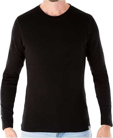 Men's Merino Wool Long Sleeve Thermal Shirt