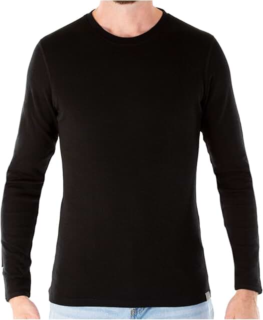 Men's Merino Wool Long Sleeve Thermal Shirt