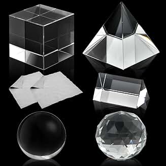 Set of 5 Optical Crystals for Photography and Light Spectrum
