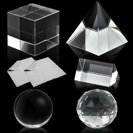 Set of 5 Optical Crystals for Photography and Light Spectrum