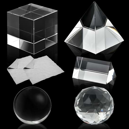 Set of 5 Optical Crystals for Photography and Light Spectrum