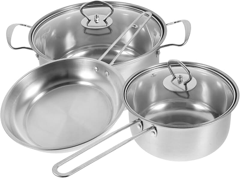 Stainless Steel Cooking Pot Set for Everyday Use