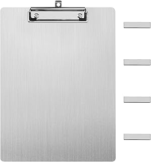 A4 Stainless Steel Clipboard with Magnetic Whiteboard