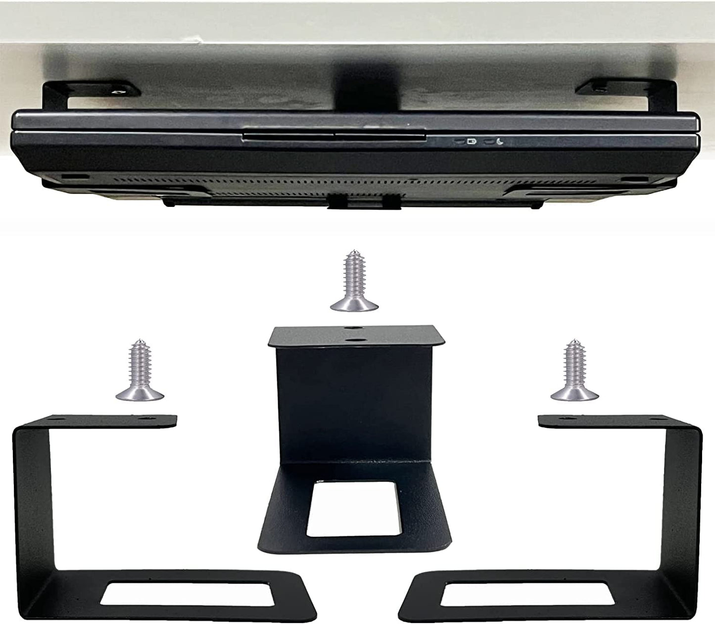 Under Desk Laptop and Accessory Organizer Shelf