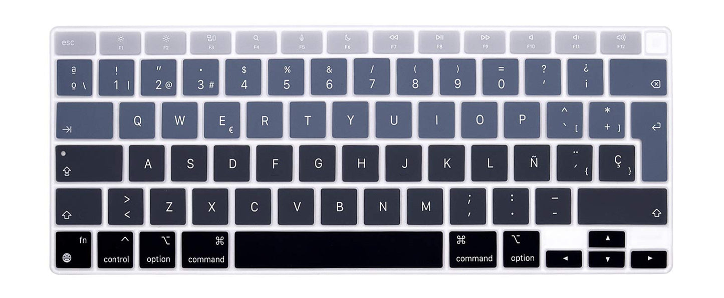 Gray Silicone Keyboard Cover for MacBook Air 13.3"