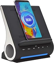 Wireless Charging Dock with Bluetooth Speakers and Handsfree Calls