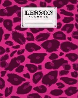 Lesson Planner with 121 Pages and Leopard Cover
