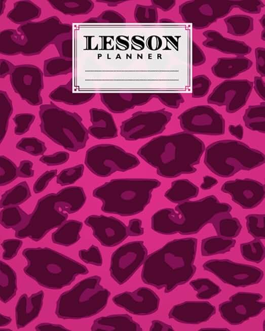 Lesson Planner with 121 Pages and Leopard Cover