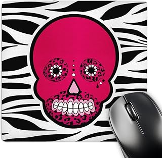 Pink Day of The Dead Skull Mouse Pad