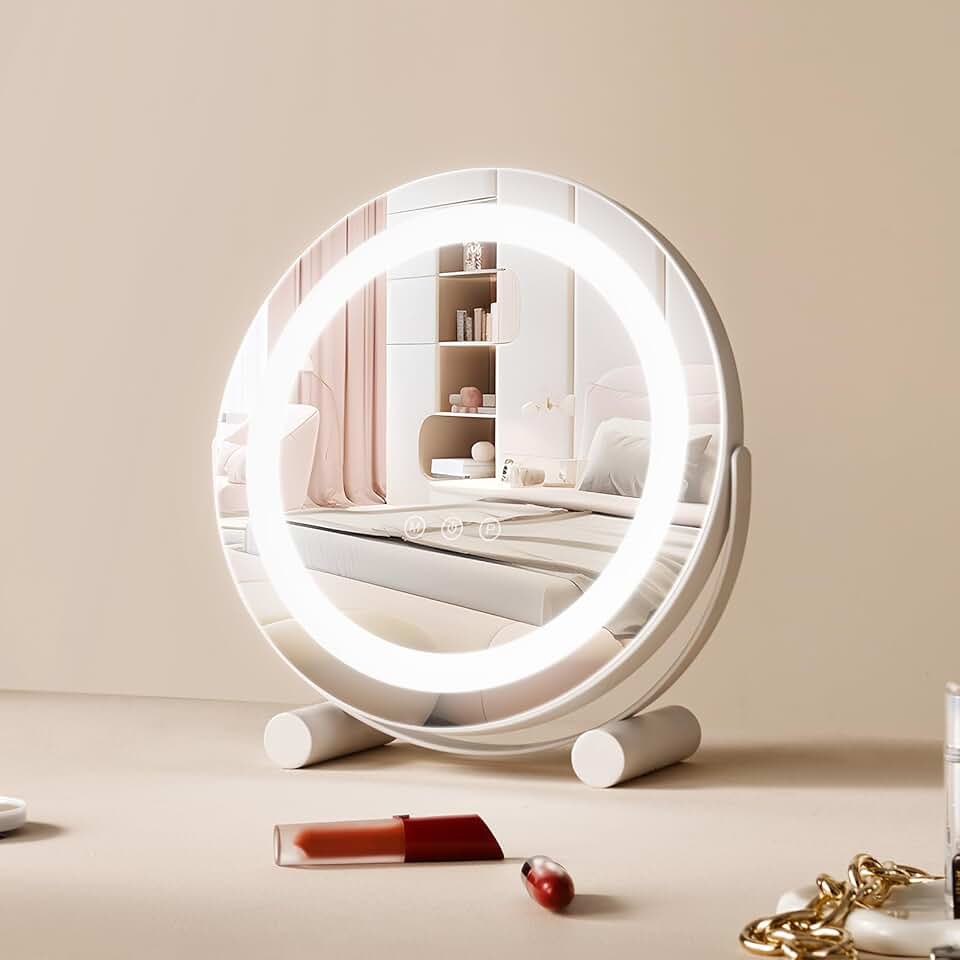 12-inch LED Vanity Mirror with Lights and Magnification