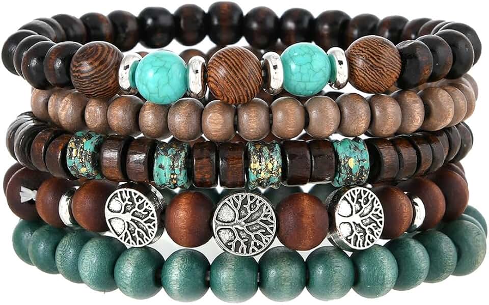 Beaded Tree of Life Bracelet for Women and Men