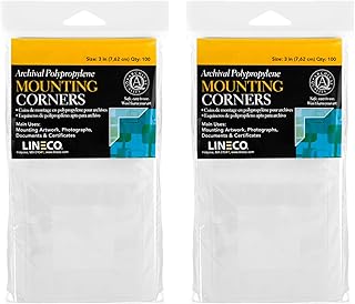 3-Inch Clear Photo Mounting Corners, Pack of 100