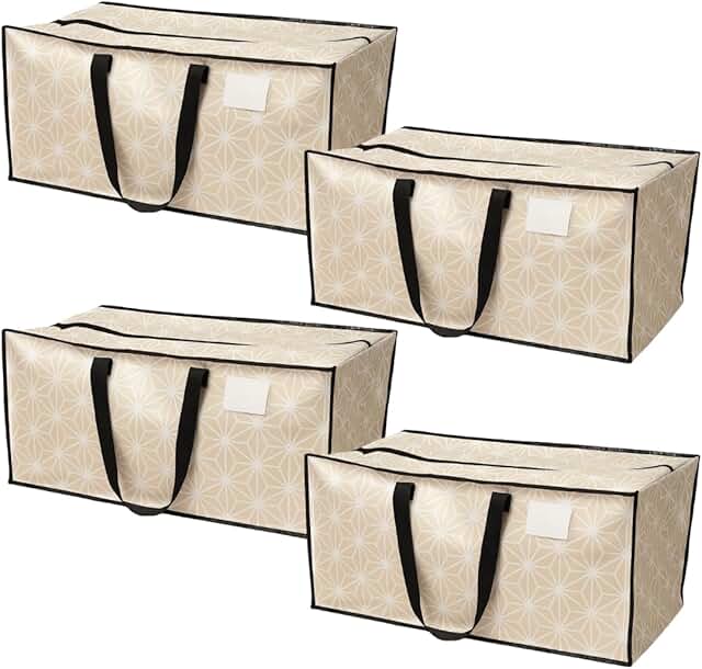Heavy Duty Moving Storage Bag Set, 4 Pack