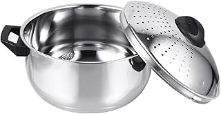 Stainless Steel Pasta Pot with Lid and Strainer