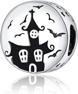 Halloween Pumpkin and Black Cat Charm Set