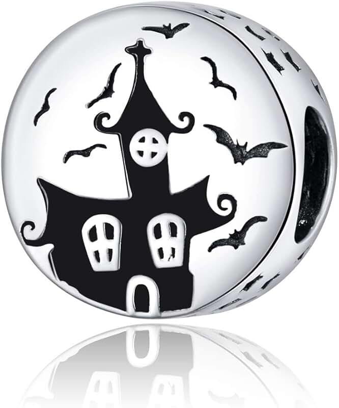 Halloween Pumpkin and Black Cat Charm Set