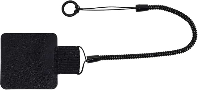 Mini Plastic Elastic Tether with Silicone Ring and Pen Loop