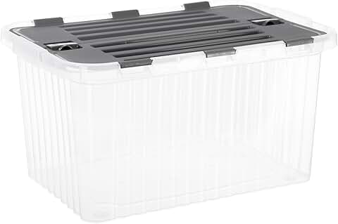 35 Quart Clear Storage Container with Lid