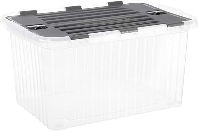 35 Quart Clear Storage Container with Lid
