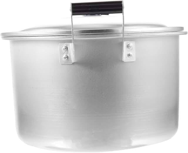 Soup pot with dual handles for cooking and steaming