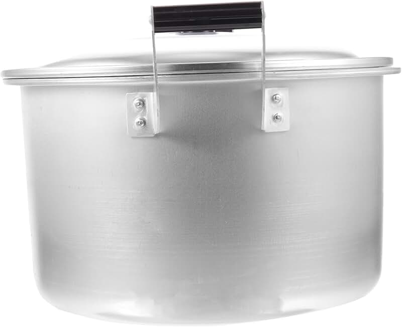 Soup pot with dual handles for cooking and steaming