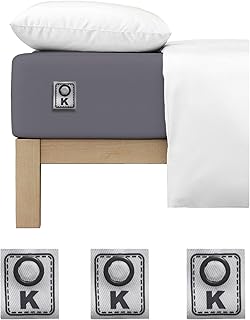 Bed Sheet and Bedding Label Set (King, 4 Pieces)
