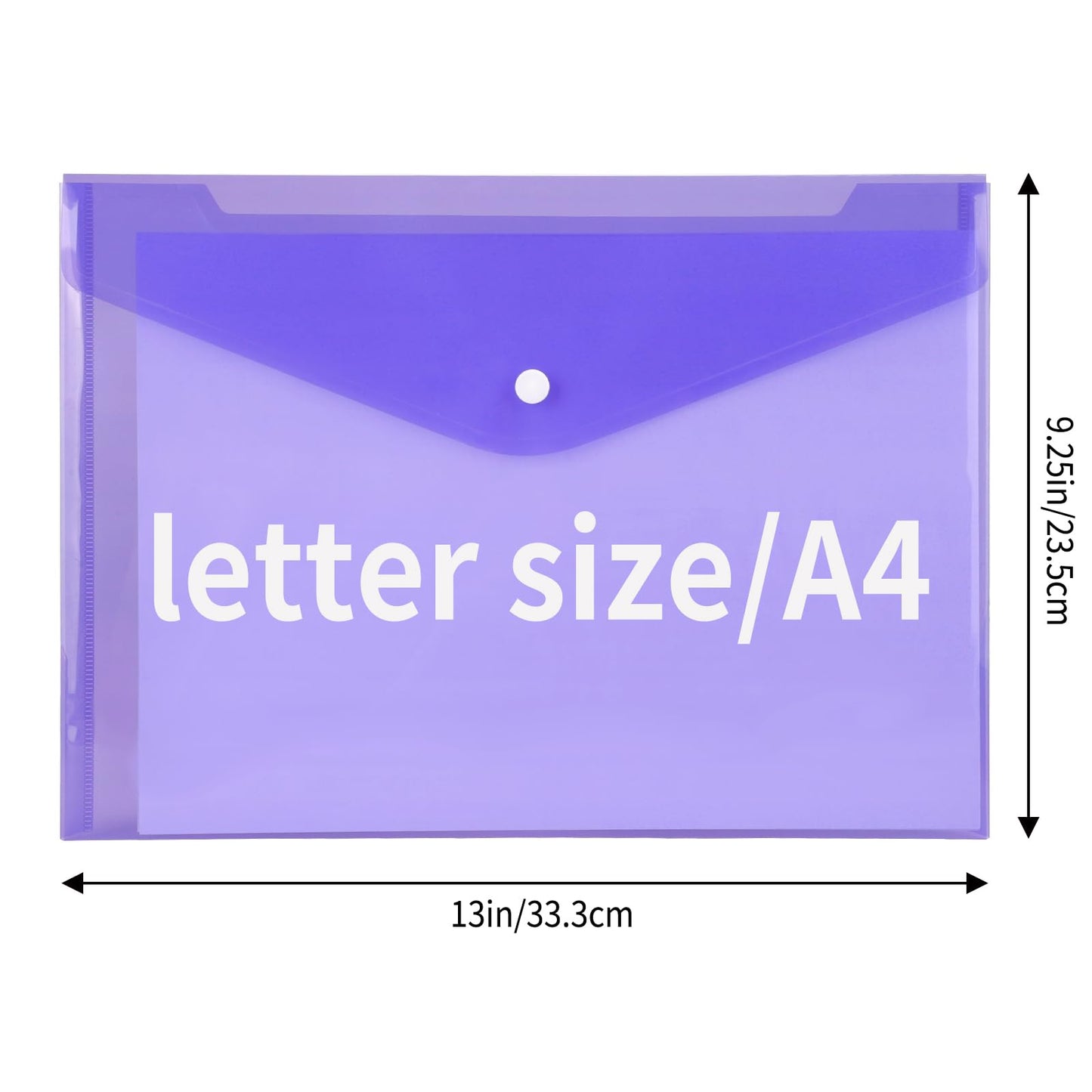 28 Plastic Document Folders with Snap Closure