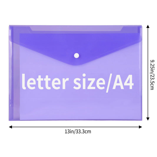 28 Plastic Document Folders with Snap Closure