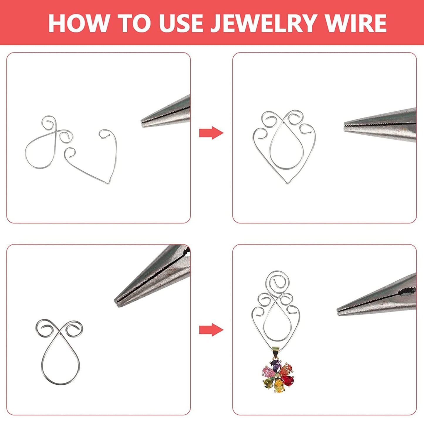 16ft 304 Stainless Steel Wire for Jewelry and DIY Projects