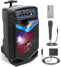 Rechargeable 400W Outdoor Bluetooth Speaker with Subwoofer