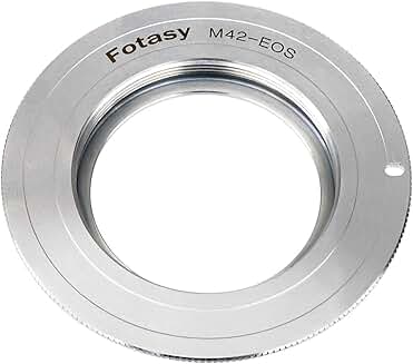 Copper M42 to Canon EF Lens Adapter for DSLR Cameras