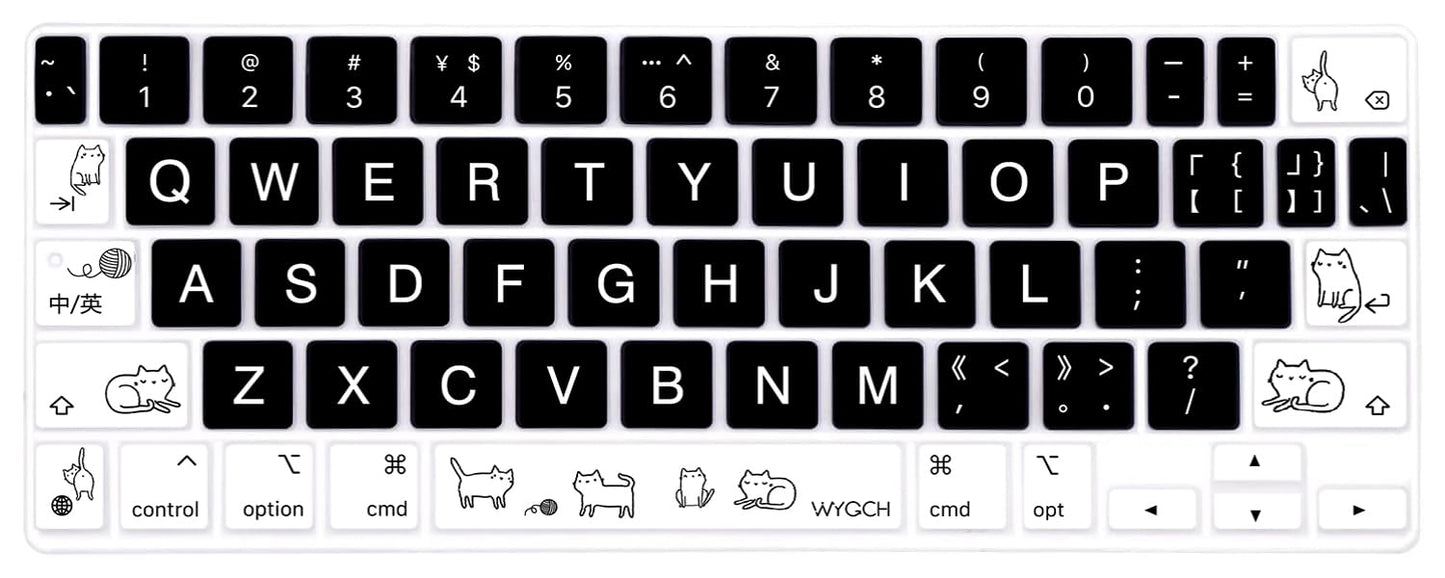 Cute Cat Silicone Cover for iPad Pro 11 Keyboard