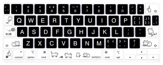 Cute Cat Silicone Cover for iPad Pro 11 Keyboard