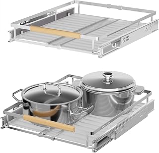 Pull Out Expandable Pantry and Cabinet Shelves, 2 Pack