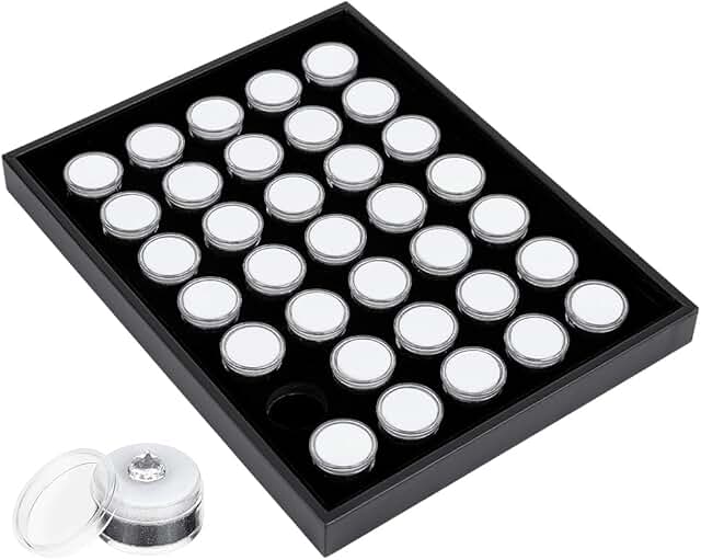 Jewelry Display Case with Lid for Small Items