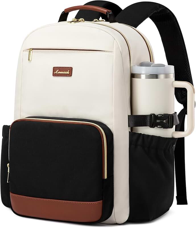 Women’s 15.6-Inch Waterproof Laptop Backpack with Pouch